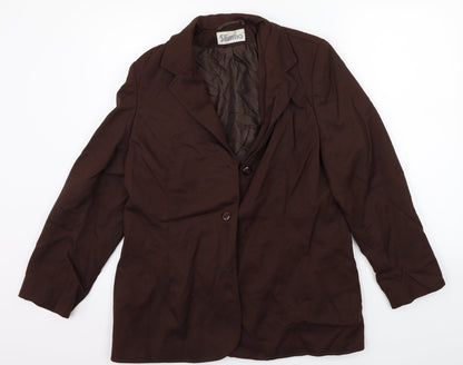 Womens UK Size 16 Slimma Regular Brown Suit Jacket