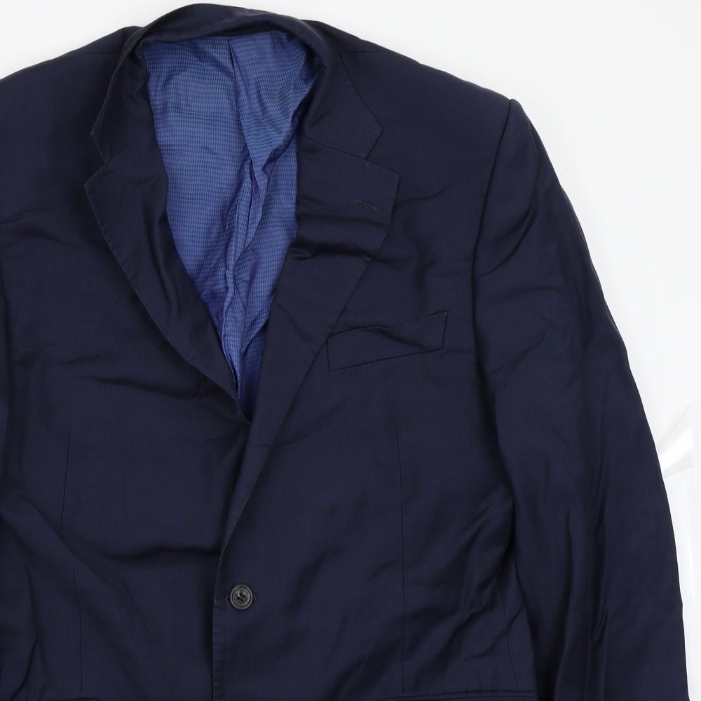 Mens UK Size 42 Sartorial Regular Blue Suit Jacket