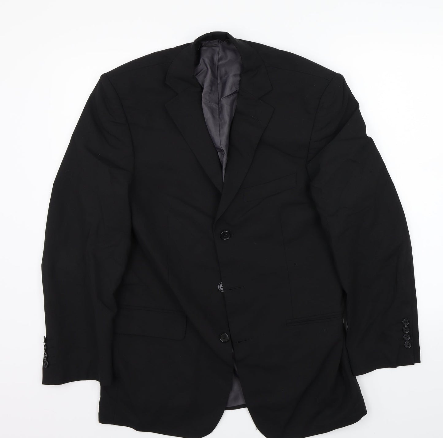 Mens UK Size 38 Marks and Spencer Regular Black Suit Jacket