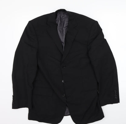 Mens UK Size 38 Marks and Spencer Regular Black Suit Jacket