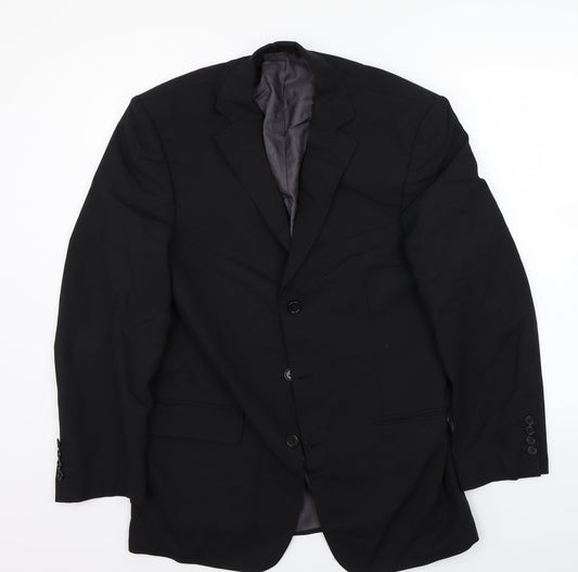 Mens UK Size 38 Marks and Spencer Regular Black Suit Jacket