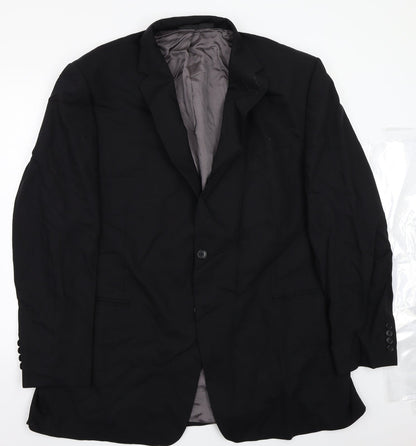 Marks and Spencer Mens Black   Jacket Suit Jacket Size 42