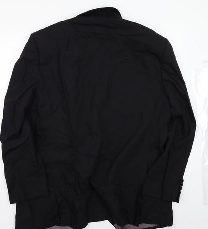 Marks and Spencer Mens Black   Jacket Suit Jacket Size 42