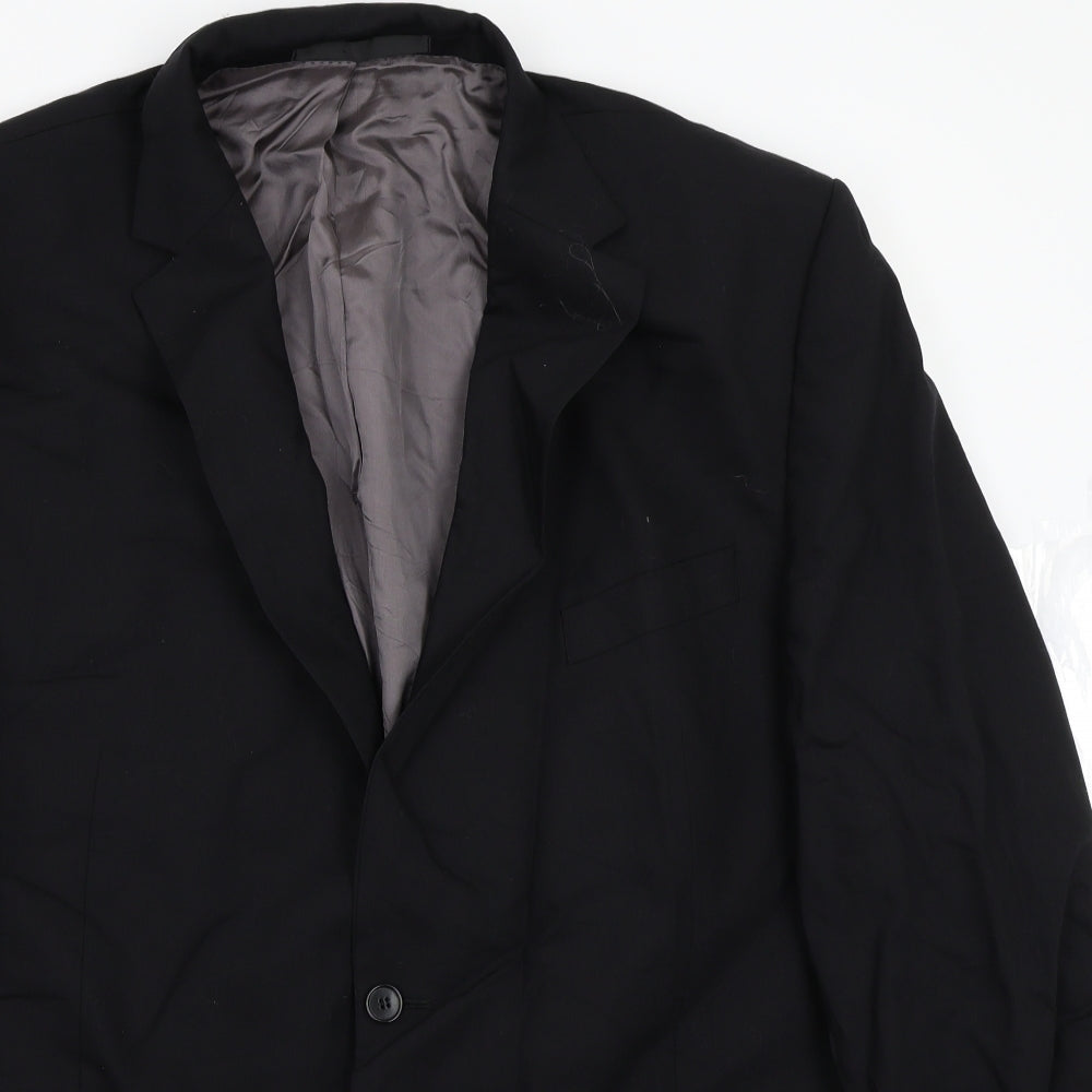 Marks and Spencer Mens Black   Jacket Suit Jacket Size 42