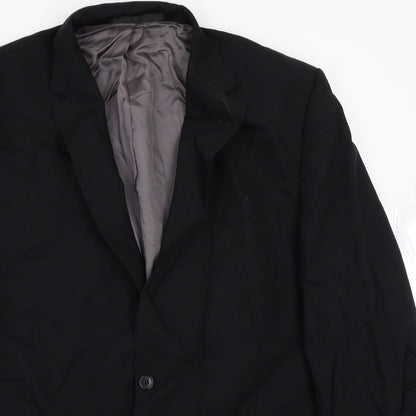 Marks and Spencer Mens Black   Jacket Suit Jacket Size 42
