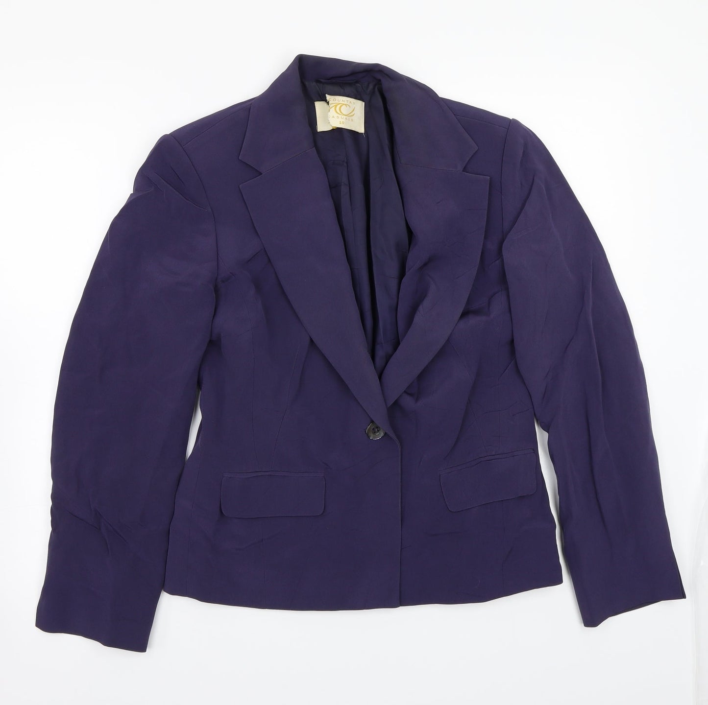 Womens UK Size 10 Country Casuals Purple Jacket