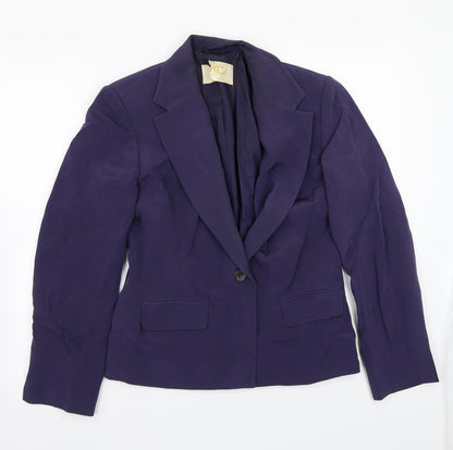 Womens UK Size 10 Country Casuals Purple Jacket