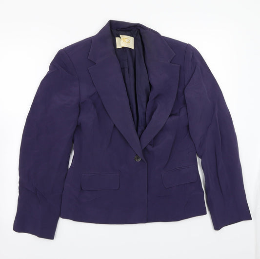 Country Casuals Womens Purple   Jacket Coat Size 10