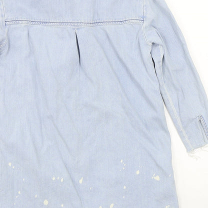 Zara Girls Blue   Basic Button-Up Size 9-10 Years