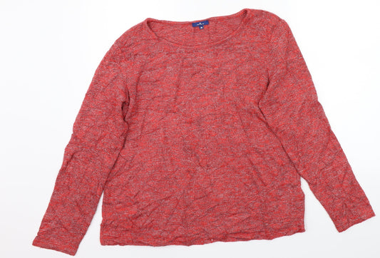 Womens UK Size M TOM TAILOR Red Basic T-Shirt