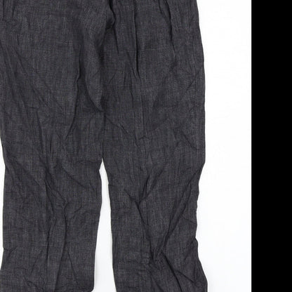 Womens UK Size 12 Marks and Spencer Regular Fit  Grey Trousers