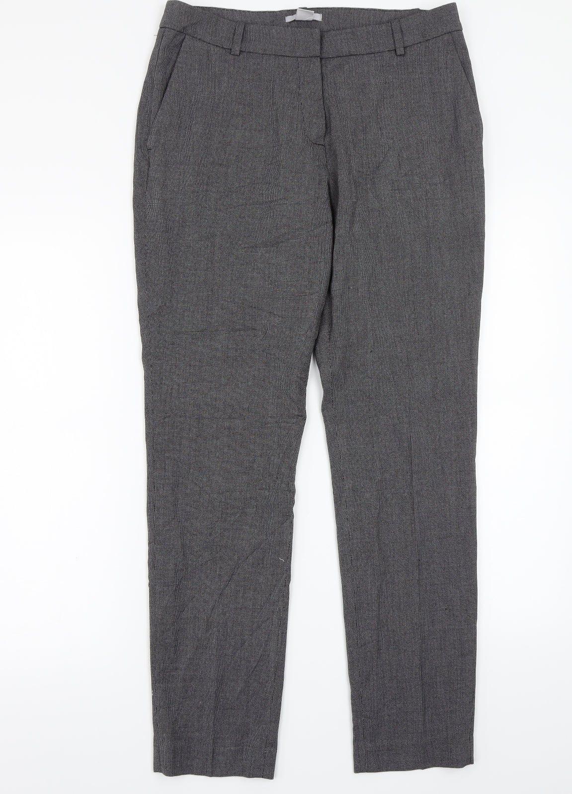 Womens UK Size 8 H&M Regular Fit  Grey Trousers