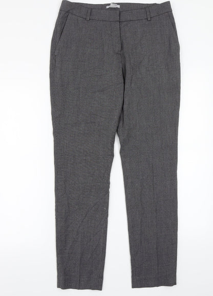 Womens UK Size 8 H&M Regular Fit  Grey Trousers