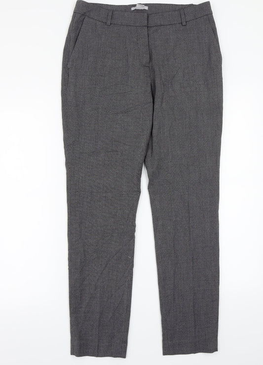 Womens UK Size 8 H&M Regular Fit  Grey Trousers