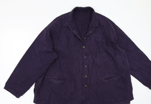 Womens UK Size L Preworn Purple Jacket