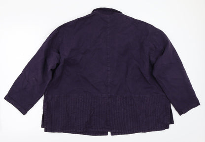 Womens UK Size L Preworn Purple Jacket