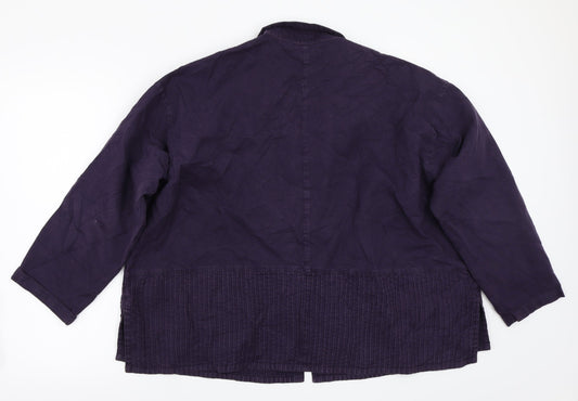 Womens UK Size L Preworn Purple Jacket
