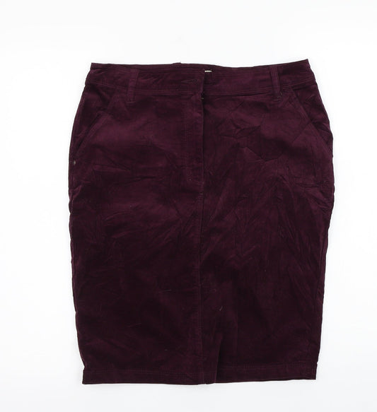 Papaya Womens Purple   A-Line Skirt Size 8