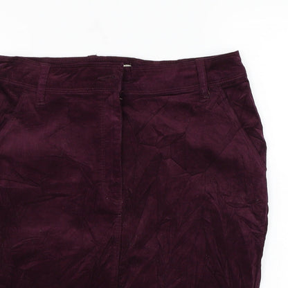Papaya Womens Purple   A-Line Skirt Size 8