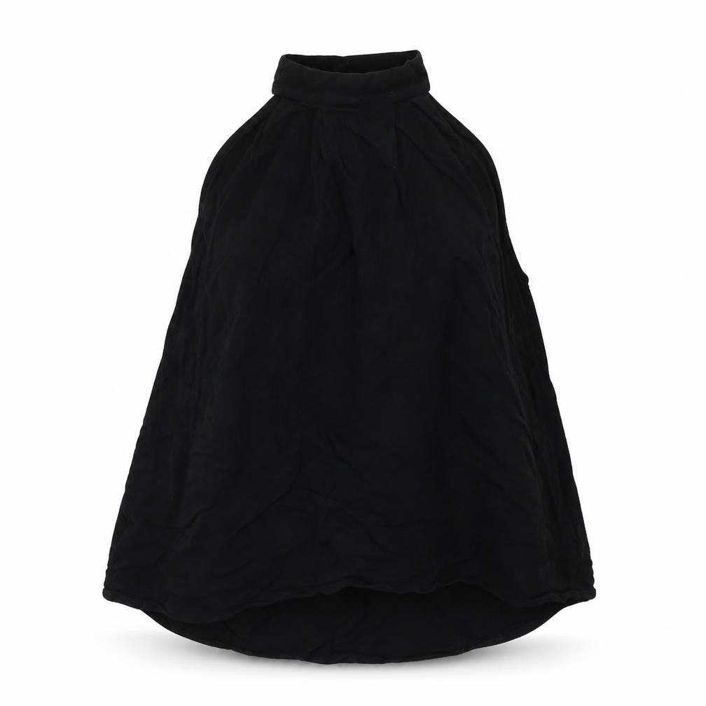 Womens UK Size S Pieces Black Basic T-Shirt