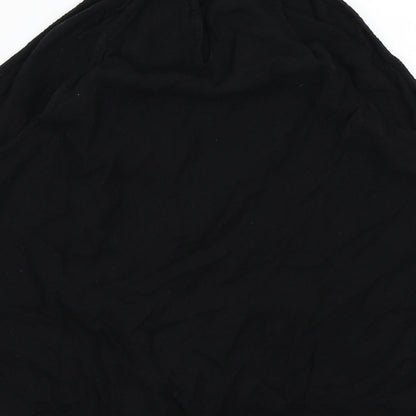 Womens UK Size S Pieces Black Basic T-Shirt