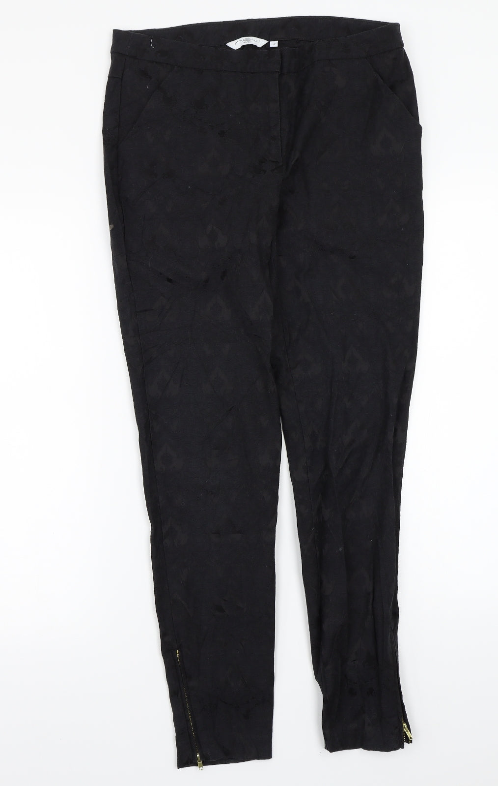 Newlook Womens Black   Trousers  Size 12 L28 in