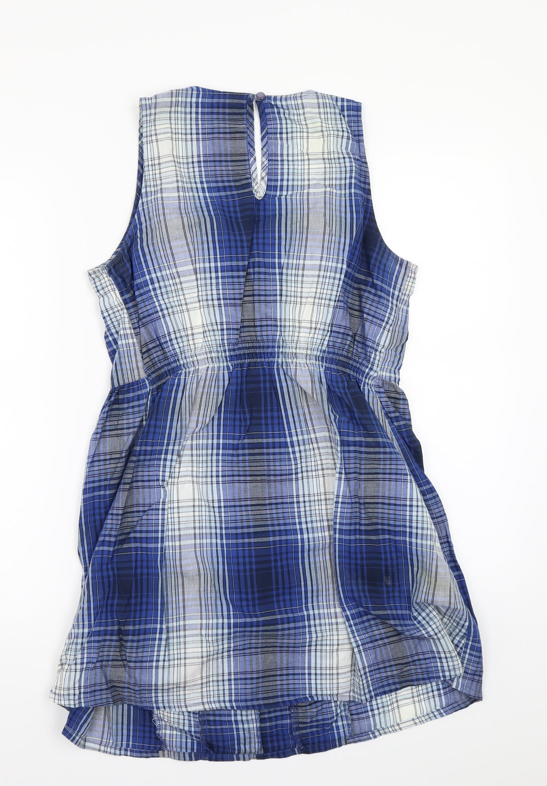 NEXT Womens Blue Check  A-Line  Size 10