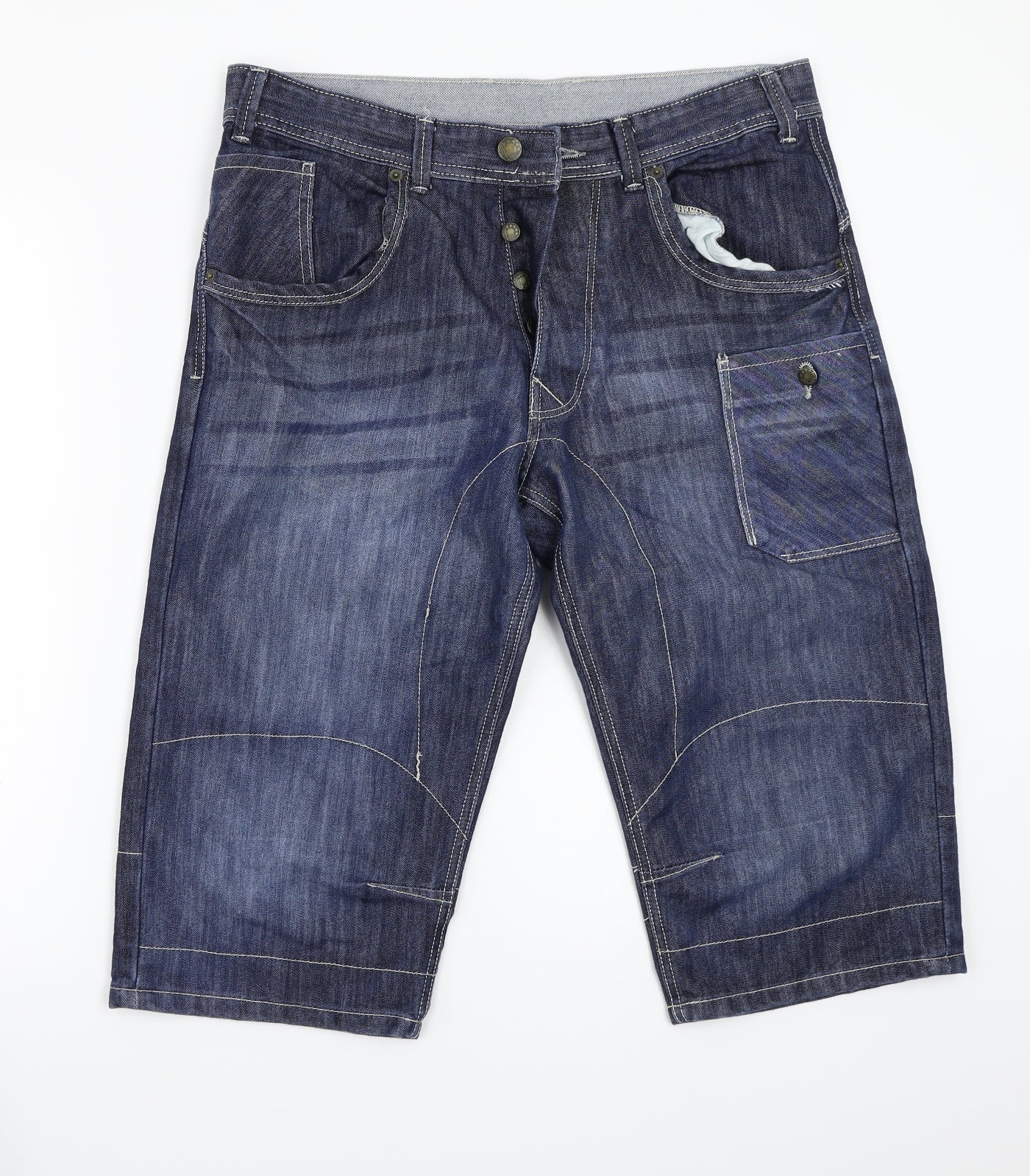 Womens UK Size 34 Preworn Regular Fit Bermuda Shorts