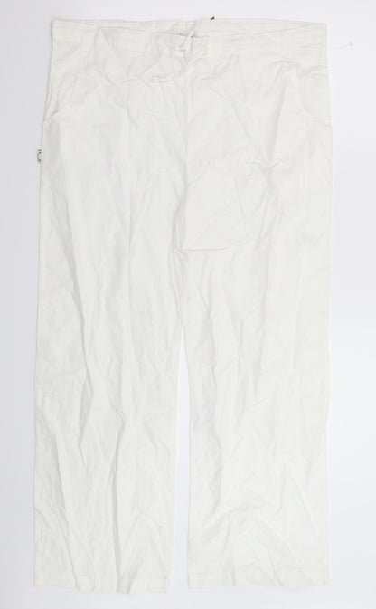 Sasquma Womens White   Trousers  Size 36 in L27 in