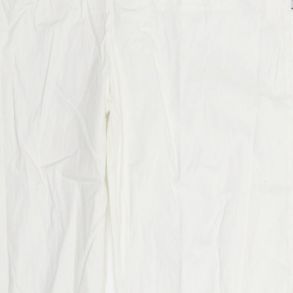 Sasquma Womens White   Trousers  Size 36 in L27 in