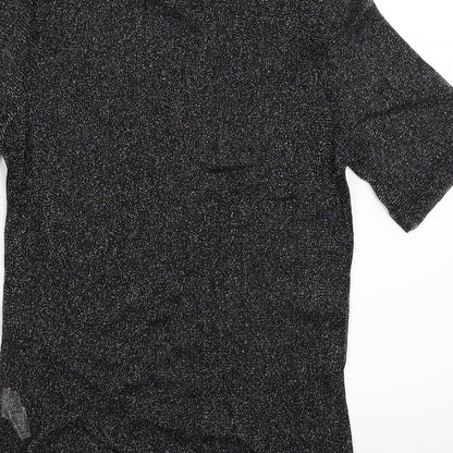 Zara Womens Silver   Basic T-Shirt Size L