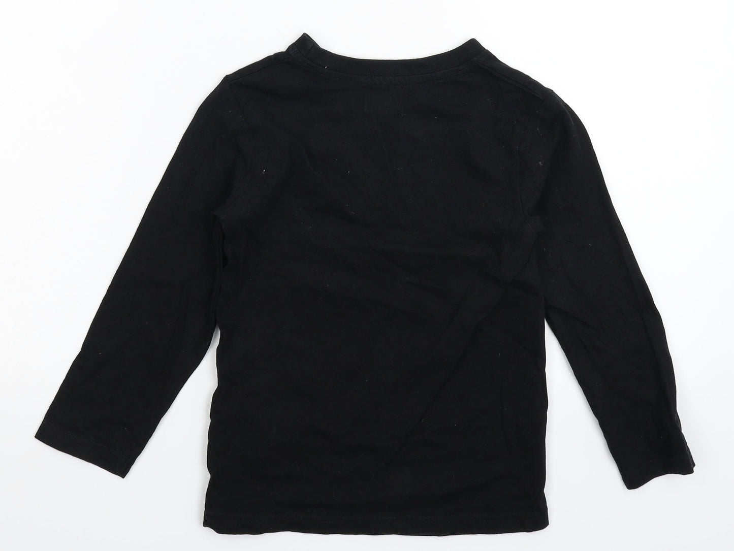 Studio Boys Black   Basic T-Shirt Size 6-7 Years