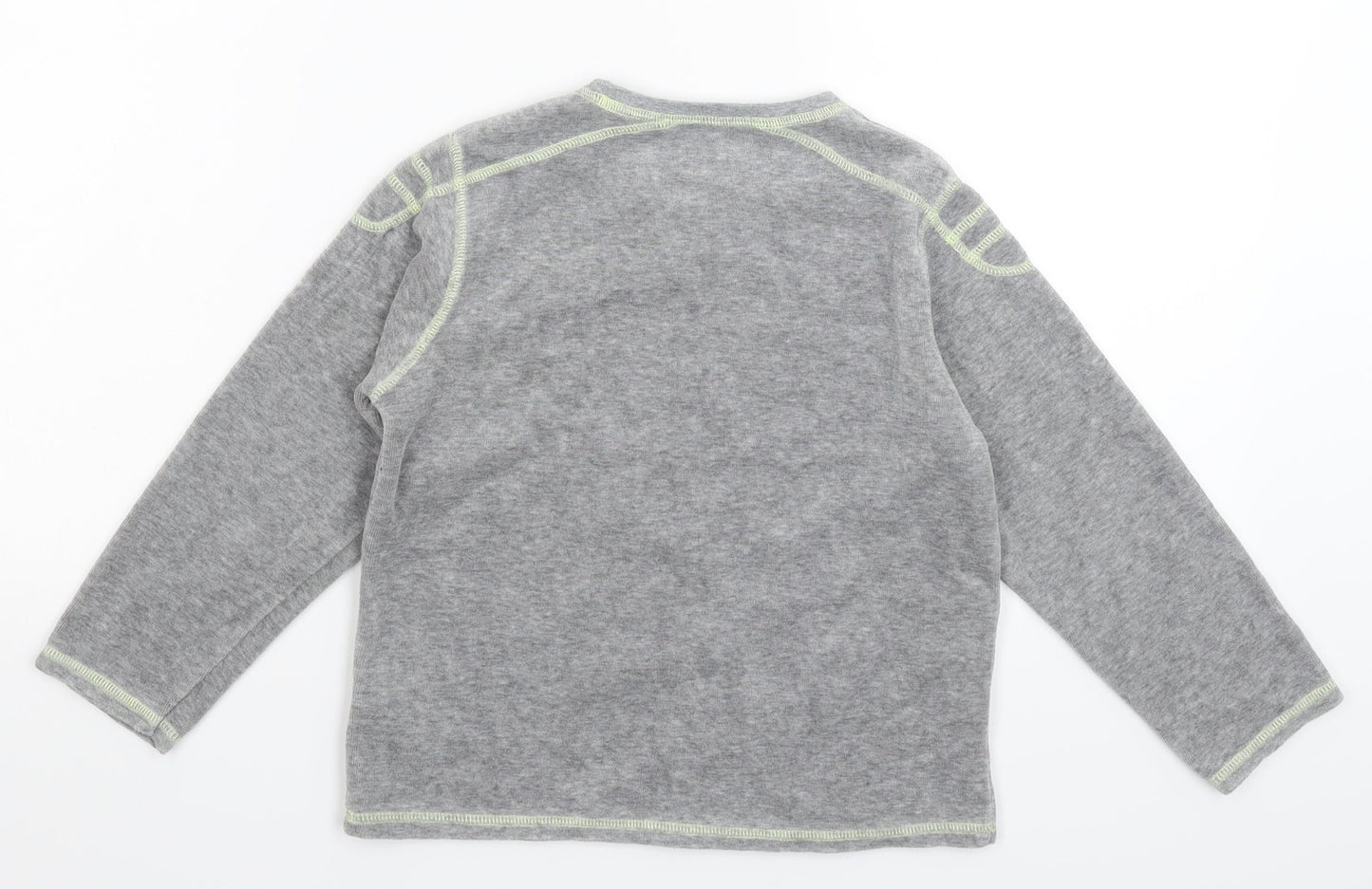 Vertbaudet Girls Grey Solid  Top Pyjama Top Size 6 Years