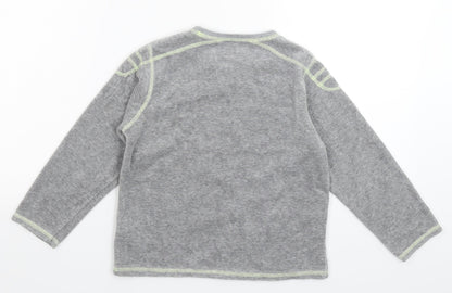 Vertbaudet Girls Grey Solid  Top Pyjama Top Size 6 Years
