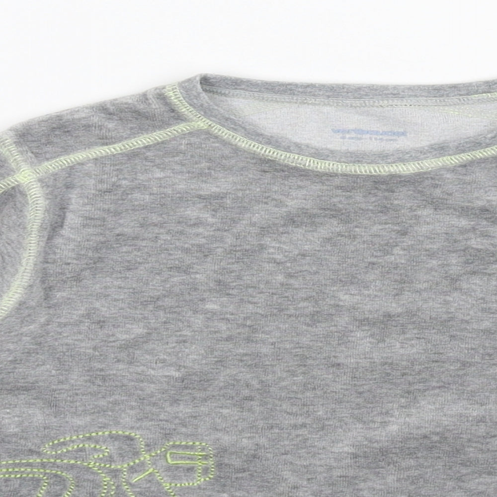 Vertbaudet Girls Grey Solid  Top Pyjama Top Size 6 Years
