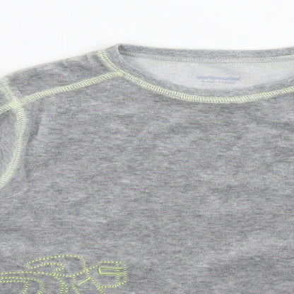 Vertbaudet Girls Grey Solid  Top Pyjama Top Size 6 Years