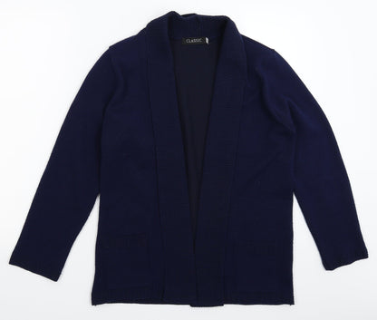 Classic Womens Blue  Knit Cardigan Jumper Size M