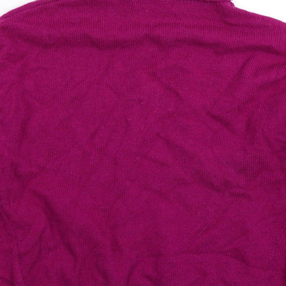 nice things Womens Purple  Knit Pullover Jumper Size M