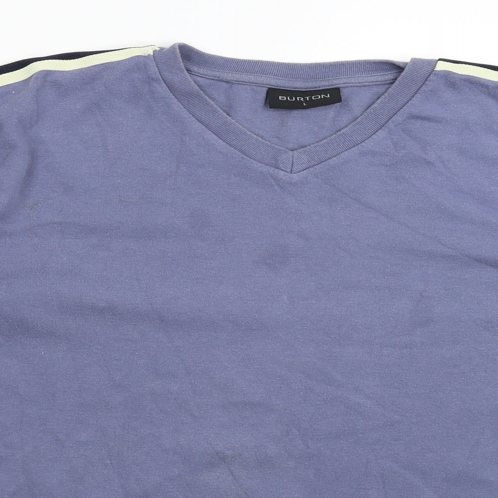 Mens UK Size L Burton Purple Pullover Sweatshirt