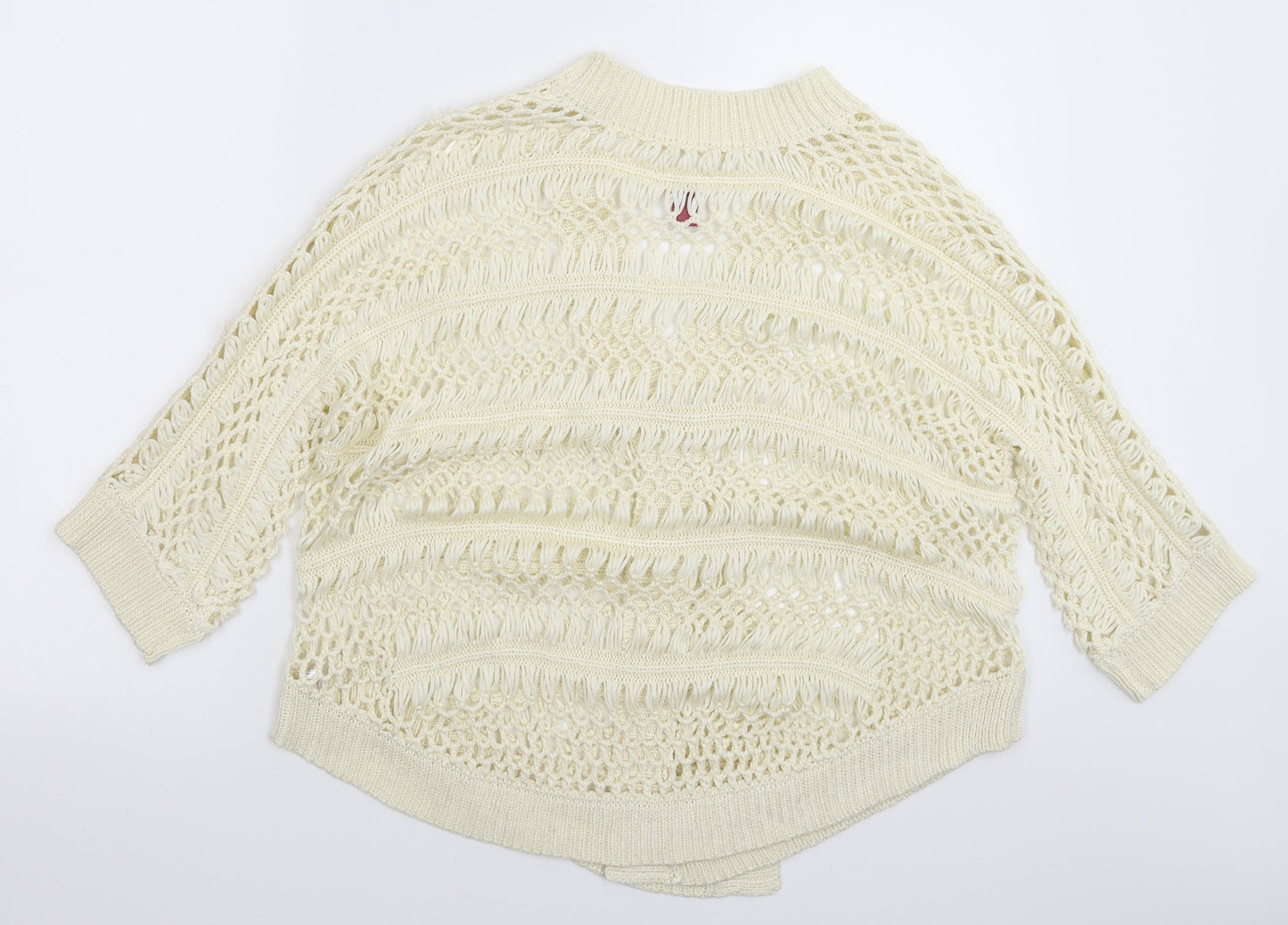 Falmer Womens White  Knit Pullover Jumper Size M