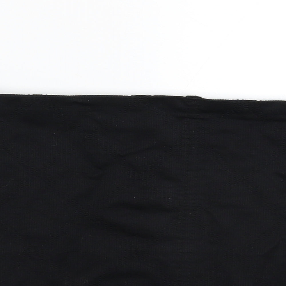 Womens UK Size S Preworn Black Cropped Tank