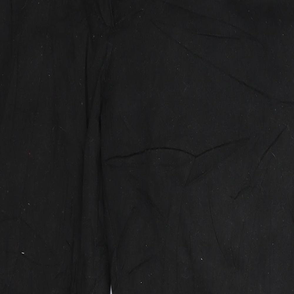 Womens UK Size 2XL Preworn Slim Fit  Black Trousers