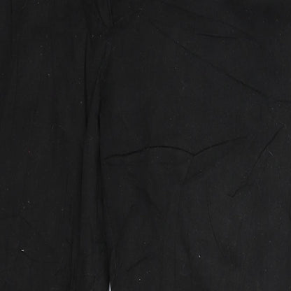 Womens UK Size 2XL Preworn Slim Fit  Black Trousers