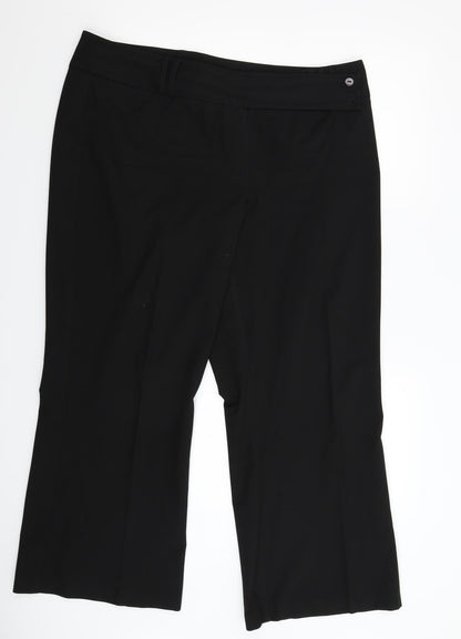 Womens UK Size 18 South Regular Fit  Black Trousers