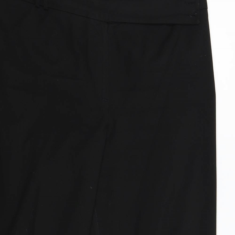 Womens UK Size 18 South Regular Fit  Black Trousers
