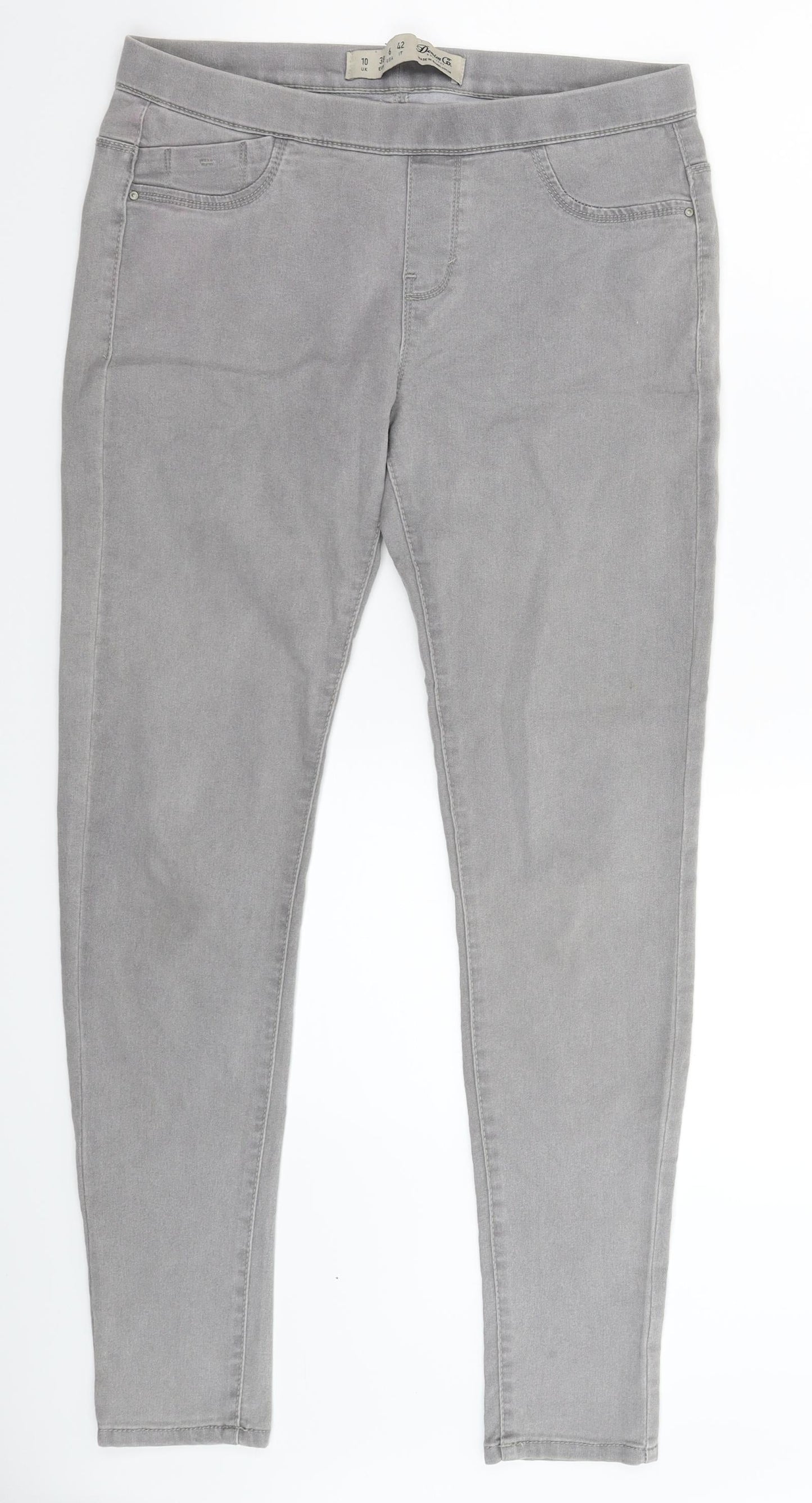 Denim & Co. Womens Grey  Denim Jegging Jeans Size 10 L30 in