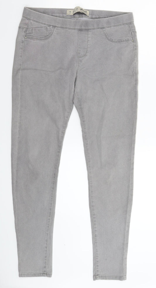 Denim & Co. Womens Grey  Denim Jegging Jeans Size 10 L30 in