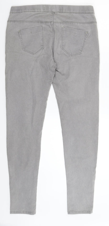 Denim & Co. Womens Grey  Denim Jegging Jeans Size 10 L30 in