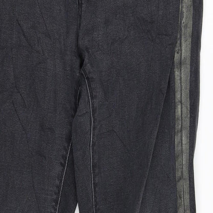 Blend She Womens Grey Striped Denim Skinny Jeans Size 32 in L30 in