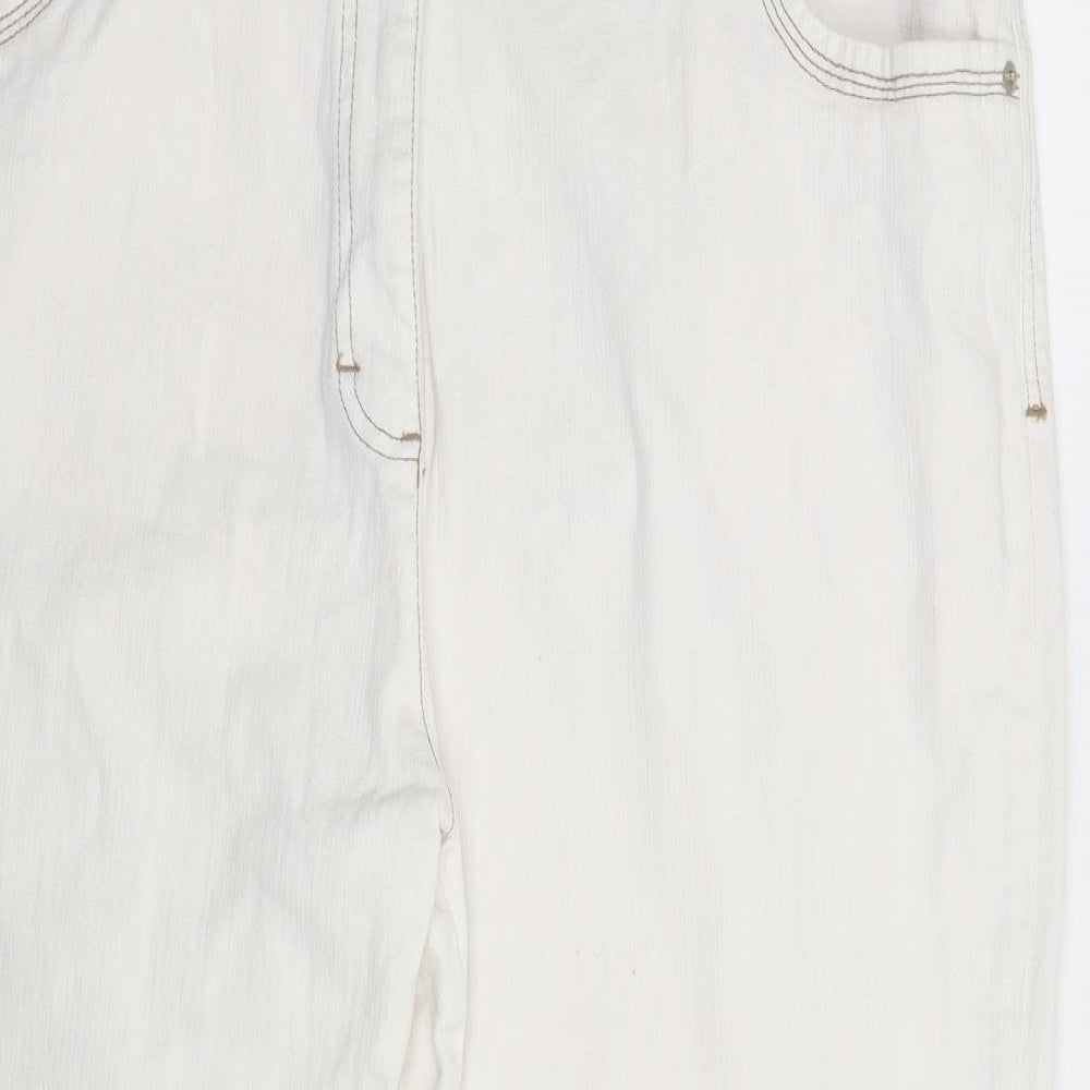 Being Casual Womens White  Denim Straight Jeans Size 42 in L28 in